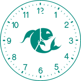 Clock Zodiac Pisces 2