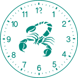Clock Zodiac Scorpio 2