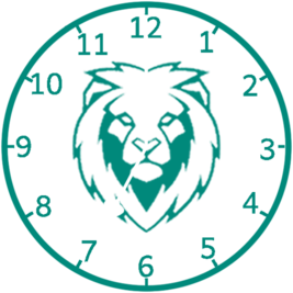 Clock Lion 2